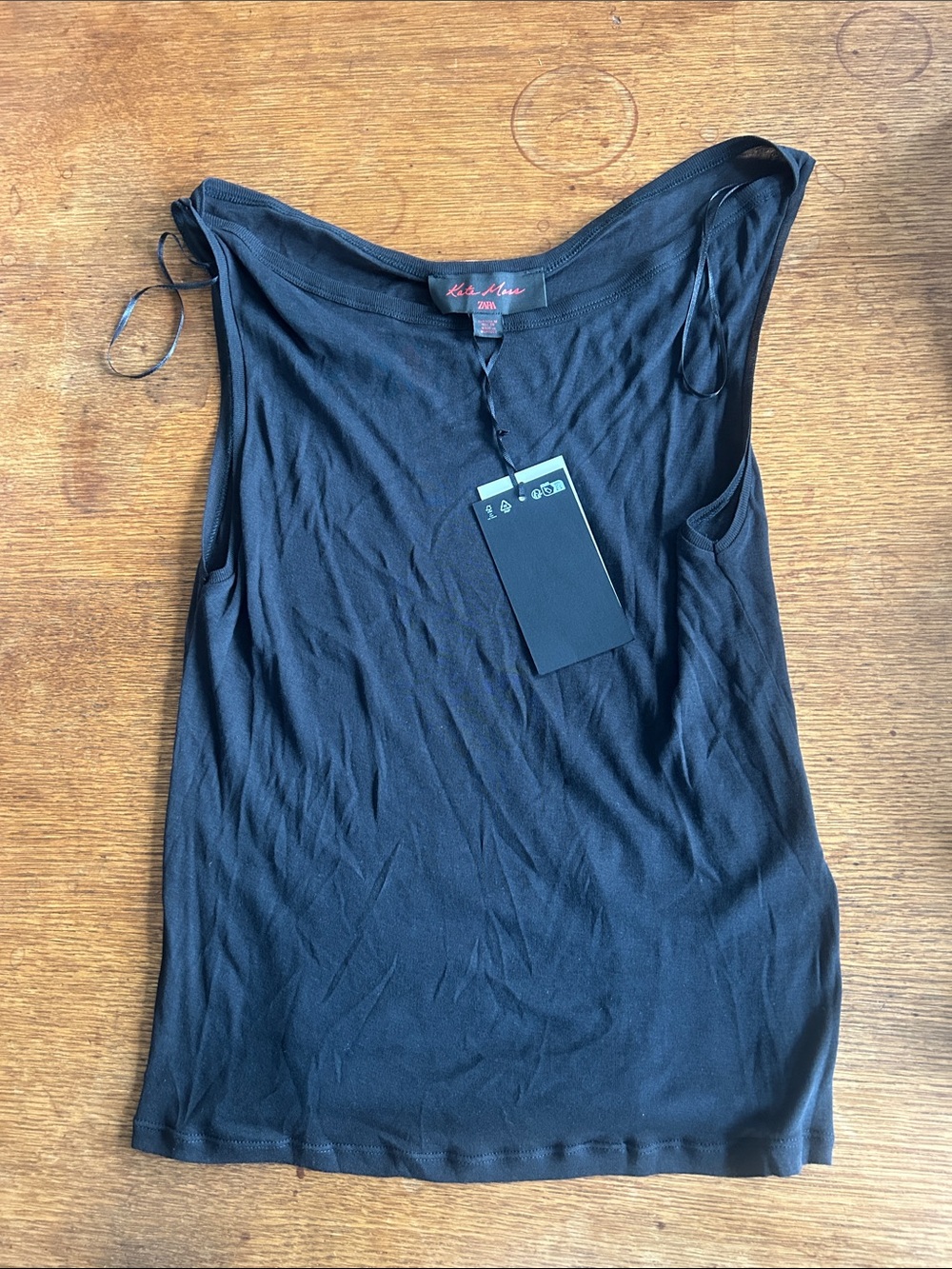 Kate Moss x Zara Black Women's Sleeveless Tank Top NWT medium